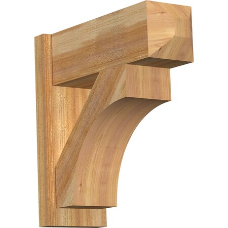 Ekena Millwork Westlake Rough Sawn Craftsman Outlooker, Western Red Cedar, 8"W x 22"D x 22"H OUT08X22X22WTL04RWR